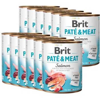 BRIT PATE & MEAT SALMON 12x800g