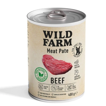 Wild Farm Pate Beef 400g bezlepkové krmivo pre psov
