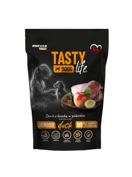 Tasty Dogs Life Junior kačica v želé miske 150g