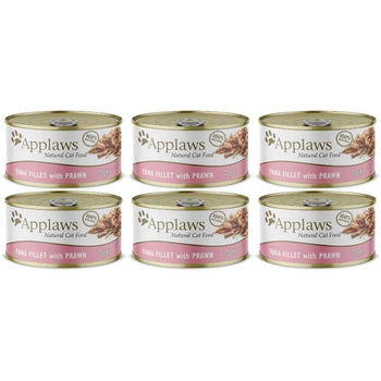 Applaws Cat tuniak s krevetami 6x70g