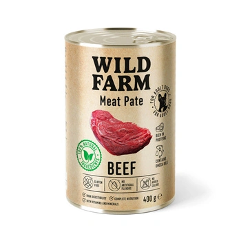 Wild Farm Pate Beef 400g bezlepkové krmivo pre psov