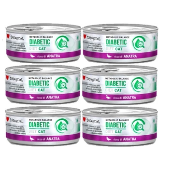 Disugual mokré krmivo pre mačky Veterinárne DIABETIC Kačica (dospelá) 6x85g