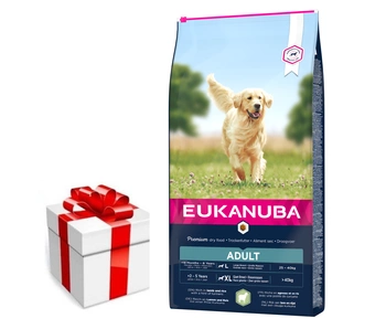 EUKANUBA Adult Large Breed Lamb&Rice 12kg + prekvapenie pre vášho psa ZDARMA