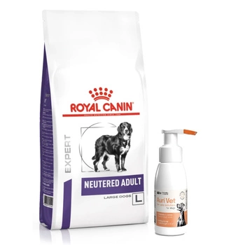 ROYAL CANIN Neutered Adult Large Dog Weight & Osteo 12kg & prípravok na starostlivosť o uši pre psov 75 ml