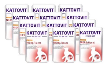 Kattovit Niere/Renal chicken 12x85g vrecúško
