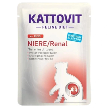 Kattovit Niere/Renal beef 24x85g vrecúško