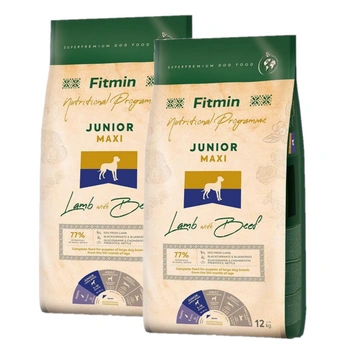 FITMIN Maxi Junior Lamb&Beef 2x12kg