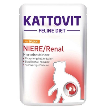 Kattovit Niere/Renal chicken 85g vrecúško