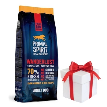 PRIMAL SPIRIT 70% Wanderlust 12kg + Prekvapenie pre vášho psa ZADARMO!