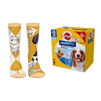 PEDIGREE DentaStix (stredné plemeno) dentálna pochúťka pre psov 56 ks. - 8x180g + PONOŽKY ZADARMO