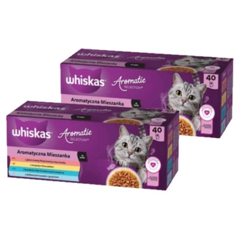 WHISKAS Adult Aromatic Mix sáčky 80 x 85 g - mokré krmivo pre mačky