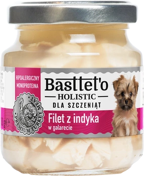 Basttet'o Holistické morčacie filé v želé pre šteňatá 130g