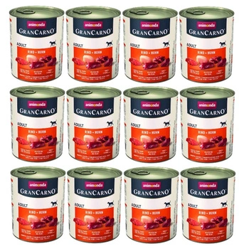 ANIMONDA GranCarno Adult Dog taste: beef + chicken 12x800g