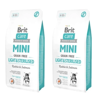 BRIT CARE Mini Grain-Free Light&Sterilised 2x7kg