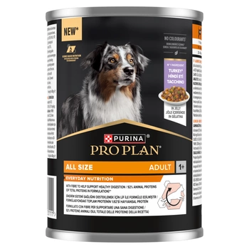 PRO PLAN Everyday Nutrition krmivo pre dospelých psov bohaté na morčacie mäso v želé 400 g