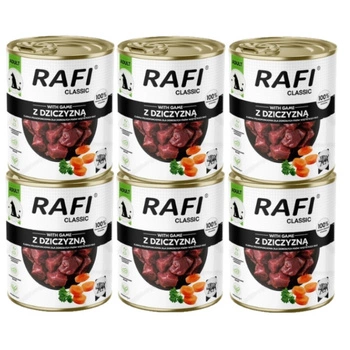 DOLINA NOTECI Rafi Classic mokré krmivo pre psov s divinou 6x800g