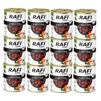 DOLINA NOTECI Rafi Classic mokré krmivo pre psov s divinou 12x800g