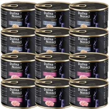 DOLINA NOTECI Premium Sterilizované pre mačky ZMES PRÍCHUTÍ 12x185g