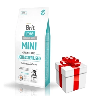 BRIT CARE Mini Grain-Free Light&Sterilised 7kg + prekvapenie pre psa ZDARMA!