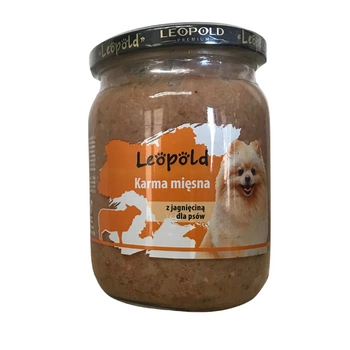 Leopold jahňacie mäso pre psov 500g (Jar)
