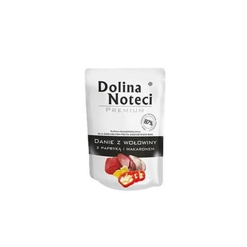 DOLINA NOTECI Hovädzie mäso s paprikou a rezancami 6x100g - vlhké krmivo pre psov