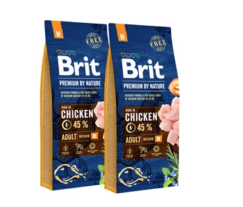BRIT Premium By Nature Adult M 2x15kg