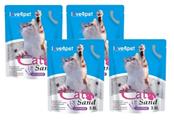 Cat Sand Levanduľa silikónová podstielka pre mačky 4x3,8l