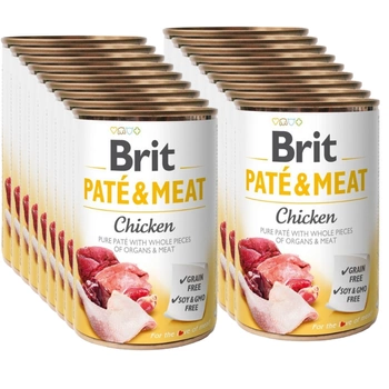 BRIT PATE & MEAT CHICKEN 18x400g