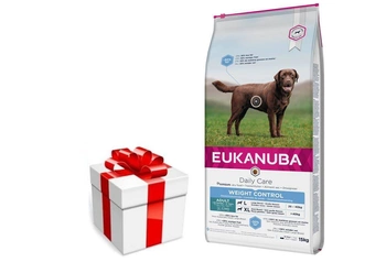 EUKANUBA Adult Large Breed Weight Control Chicken 15kg + prekvapenie pre vášho psa ZDARMA