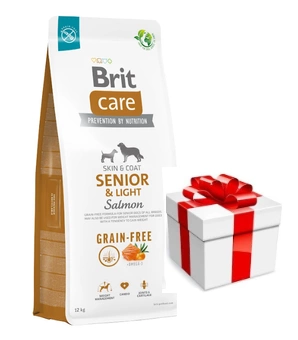 BRIT CARE Dog Grain-free Senior & Light Salmon 12kg + PREKVAPENIE PRE VÁŠHO PSA