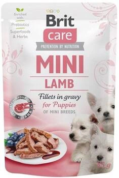 BRIT CARE Mini Lamb fillets in gravy  for puppy 85g