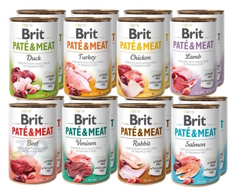 BRIT PATE & MEAT  Mix 16x400g 8 okusov