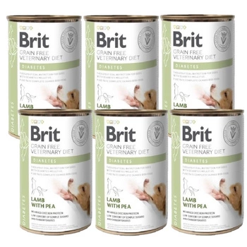 BRIT GF Veterinary Diets Dog Diabetes 6x400g