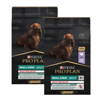 PRO PLAN Sensitive Digestion Small & Mini Adult krmivo pre psov bohaté na morčacie mäso 2x7 kg