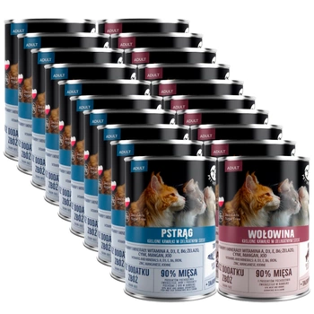 PetRepublic kúsky v omáčke Mix Flavors 20x400g pre mačky