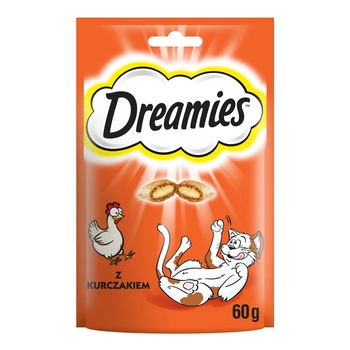 DREAMIES 60g - pochúťka pre mačky s lahodným kuracím mäsom