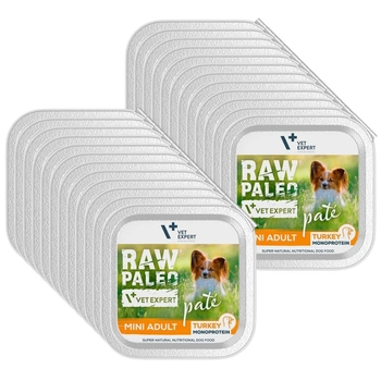 Vetexpert RAW PALEO PATE MINI adult turkey 24x150g