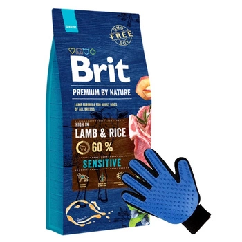 BRIT Premium By Nature Sensitive Lamb 15kg + ZADARMO česacia rukavica!