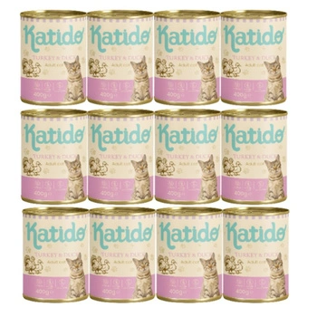 Katido mokré krmivo pre mačky s morčacím a kačacím mäsom 12x400 g