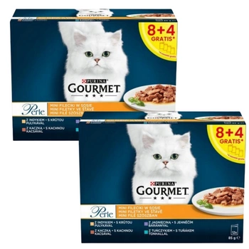 Purina Gourmet Perle Mini Filets krmivo pre mačky 24x85g