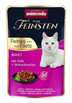 ANIMONDA Cat Vom Feinsten Adult Teľacie + kuracie filé 85g sáčok
