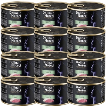 DOLINA NOTECI Premium pre mačky bohaté na husacie mäso 12x185 g