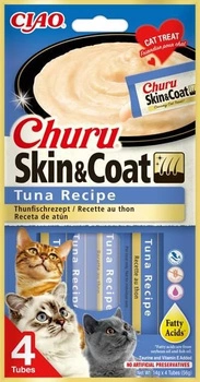 INABA Churu Skin & Coat pre mačky s príchuťou tuniaka 4x14g
