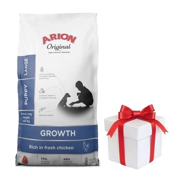 ARION Original Growth Chicken Puppy Large 12kg + prekvapenie pre psa ZDARMA!