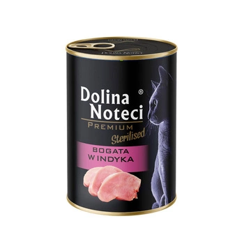 DOLINA NOTECI Premium pre sterilizované mačky s vysokým obsahom morčacieho mäsa 400g