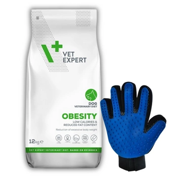 VETEXPERT Veterinary Diet Dog Obesity 12kg + Česacia rukavica GRATIS!