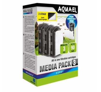 AQUAEL Hubová filtračná vložka FZN Mini Standard 3 ks.