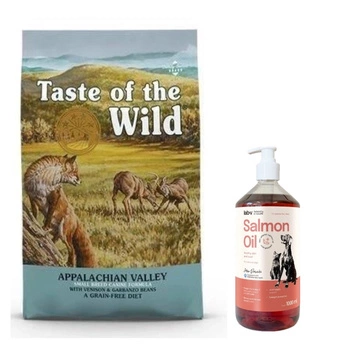 TASTE OF THE WILD Appalachian Valley small breed 12,2kg & LAB V Lososový olej 1000ml