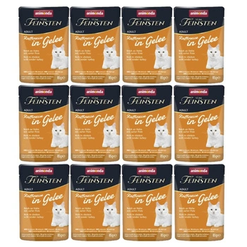 ANIMONDA Vom Feinsten Raffinesse kuracie a morčacie mäso v želé 12x85g