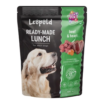 Hotová večera LEOPOLD s hovädzím mäsom a srdcom 500g
